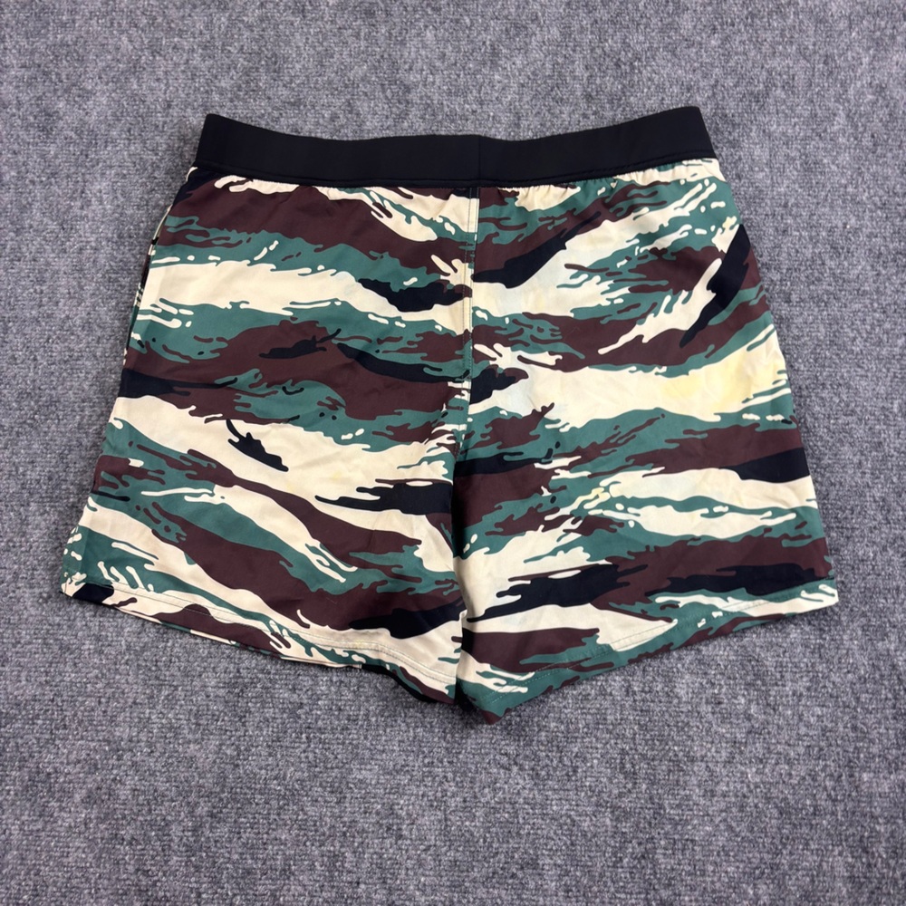 TACHUNTFISH Men’s Athletic Shorts Kamysh Green/Brown/Black Camo size: Large - Picture 2 of 7